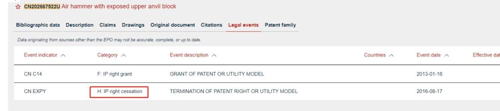 hammer patent invoid